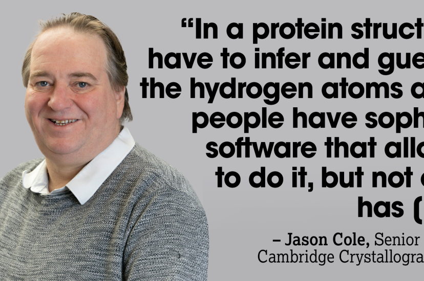 Jason Cole is a Senior Research Fellow at the Cambridge Crystallographic Data Centre.