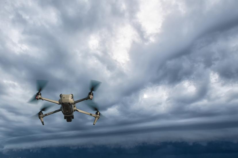 Drone used for weather monitoring