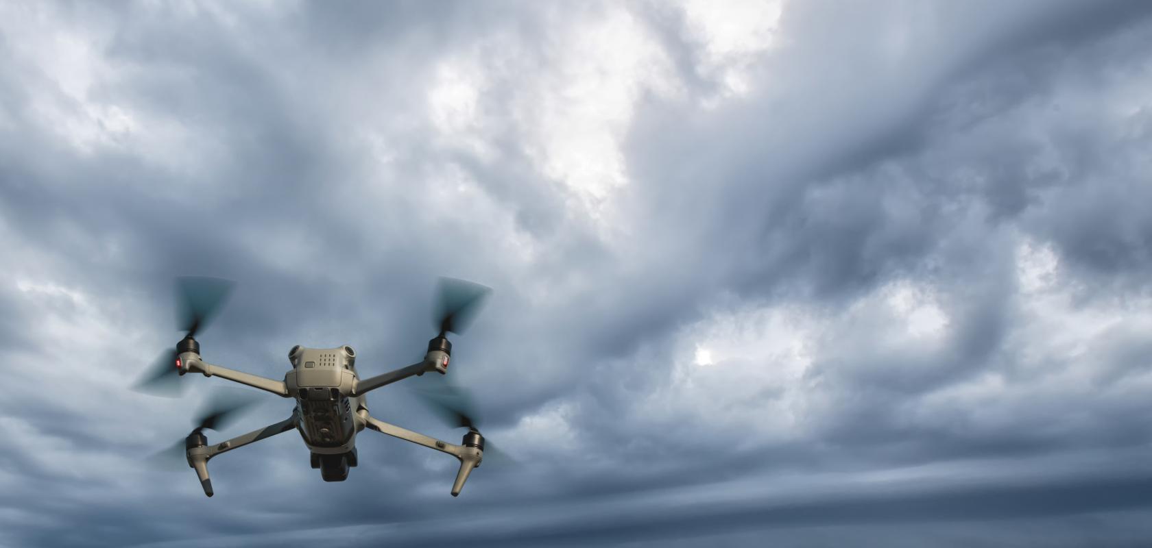 Drone used for weather monitoring